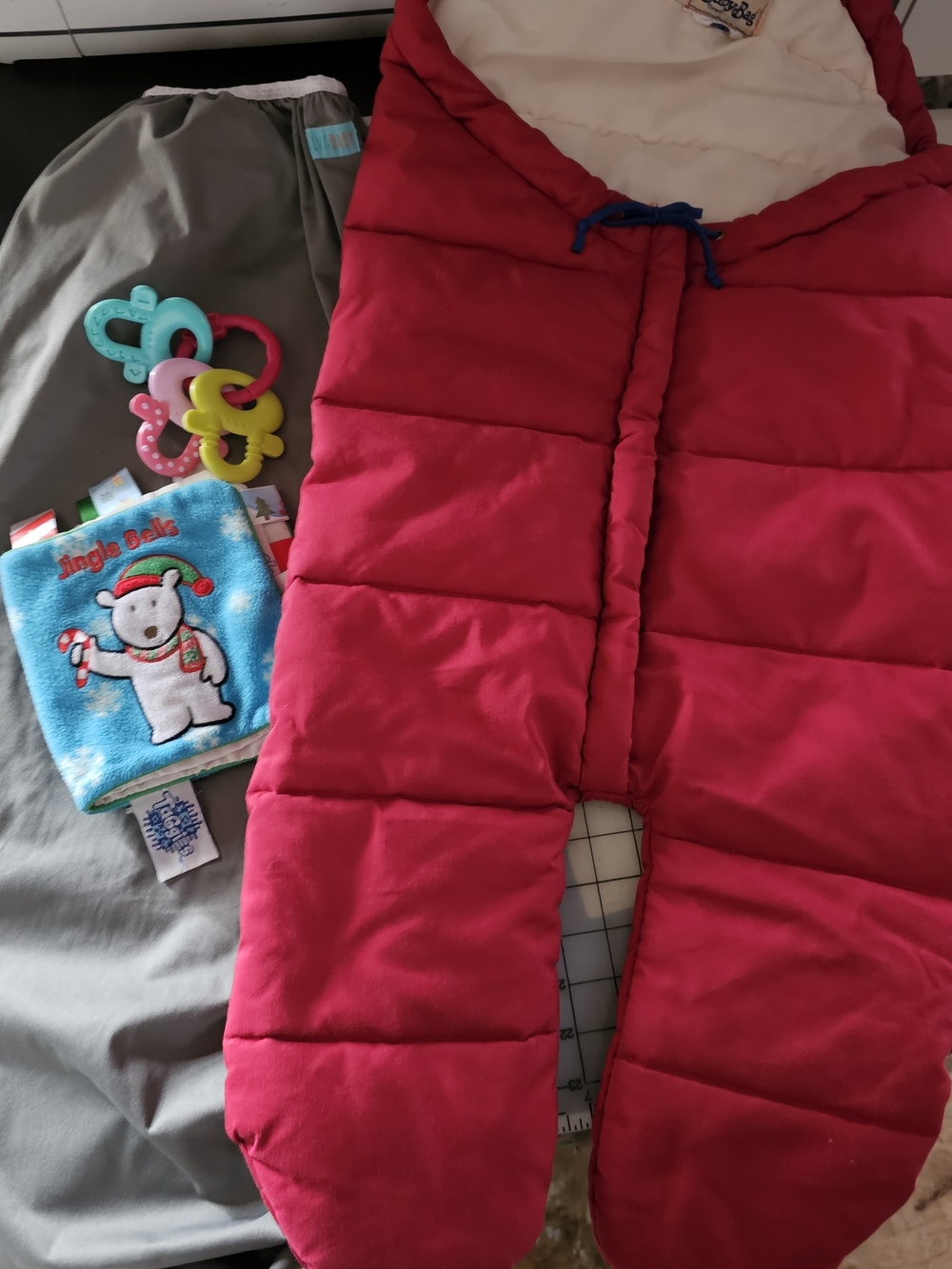 LL.BEAN Padded Footed WEATHER Gear Red 3mo-2yr